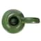 7&#x22; Green Stoneware Taper Candle Holder with Handle